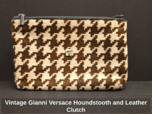 Vintage-Gianni-Versace-Houndstooth-and-Leather-Clutch