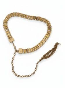 Vintage-Gold-Tone-Chain-Link-and-Cord-Belt-with-Tassel