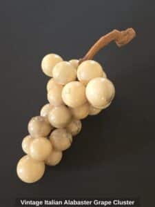Vintage-Italian-Alabaster-Grape-Cluster