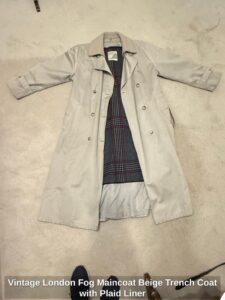 Vintage-London-Fog-Maincoat-Beige-Trench-Coat-with-Plaid-Liner