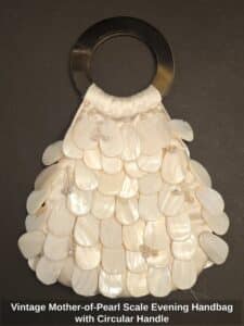 Vintage-Mother-of-Pearl-Scale-Evening-Handbag-with-Circular-Handle