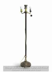 Vintage-Multi-Socket-Floor-Lamp-with-Fluted-Column-and-Decorative-Base