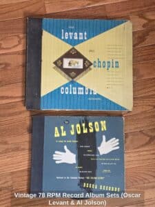 Vintage-RPM-Record-Album-Sets-Oscar-Levant-Al-Jolson