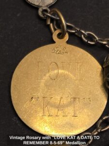 Vintage-Rosary-with-LOVE-KAT-A-DATE-TO-REMEMBER-Medallion-second-image