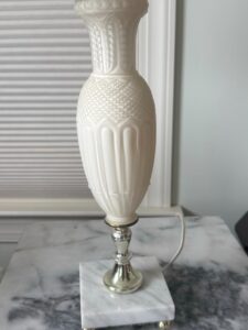 Vintage-Ruffled-Dress-Milk-Glass-Boudoir-Lamp-second-image