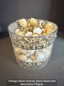 Vintage-Silver-Overlay-Glass-Bowl-with-Decorative-Filigree