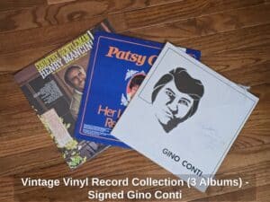 Vintage-Vinyl-Record-Collection-Albums-Signed-Gino-Conti