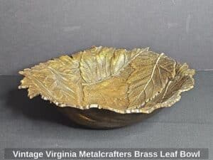 Vintage-Virginia-Metalcrafters-Brass-Leaf-Bowl