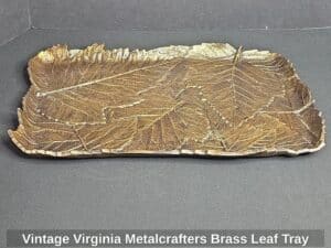 Vintage-Virginia-Metalcrafters-Brass-Leaf-Tray