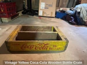 Vintage-Yellow-Coca-Cola-Wooden-Bottle-Crate