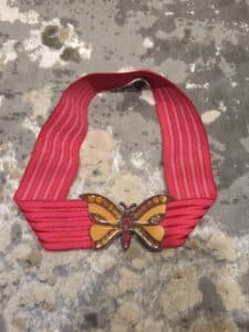 Vintage-s-Red-Elastic-Belt-with-Butterfly-Buckle