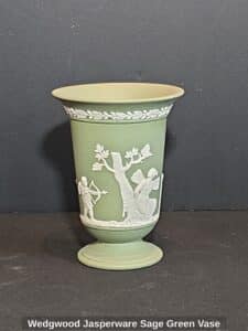 Wedgwood-Jasperware-Sage-Green-Vase