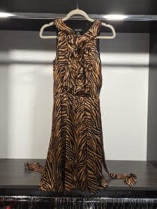 White-House-Black-Market-Silk-Tiger-Print-Ruffle-Dress