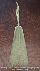 Whiting-Davis-Soldered-Mesh-Evening-Bag-with-Blue-Gemstone-Clasp
