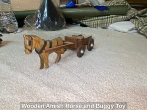 Wooden-Amish-Horse-and-Buggy-Toy