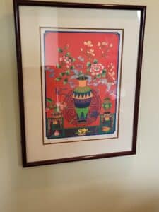 Xu-Mingfeng-Chinese-Vase-with-Flowers-Limited-Edition-Print
