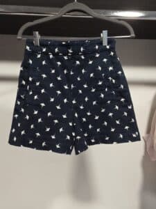 Zara-Basic-Navy-Blue-Martini-Glass-Print-Shorts