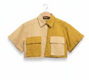Zara-Two-Tone-Cropped-Utility-Shirt