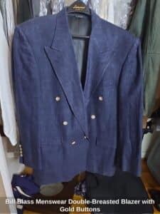 Bill-Blass-Menswear-Double-Breasted-Blazer-with-Gold-Buttons