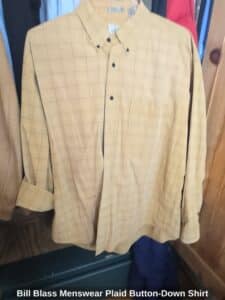 Bill-Blass-Menswear-Plaid-Button-Down-Shirt