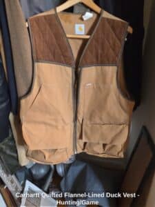 Carhartt-Quilted-Flannel-Lined-Duck-Vest-Hunting-or-Game