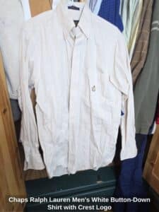 Chaps-Ralph-Lauren-Mens-White-Button-Down-Shirt-with-Crest-Logo