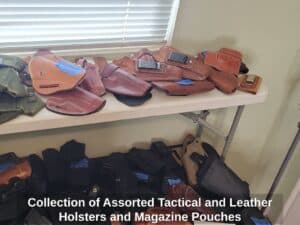 Collection-of-Assorted-Tactical-and-Leather-Holsters-and-Magazine-Pouches-second-image