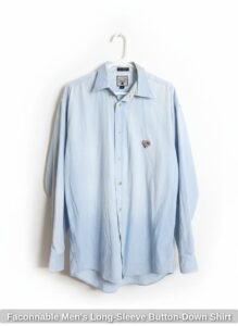 Faconnable-Mens-Long-Sleeve-Button-Down-Shirt