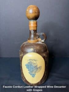 Fausto-Corduri-Leather-Wrapped-Wine-Decanter-with-Grapes