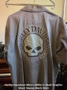 Harley-Davidson-Mens-Willie-G-Skull-Graphic-Short-Sleeve-Work-Shirt-third-image