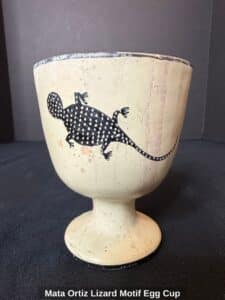 Mata-Ortiz-Lizard-Motif-Egg-Cup