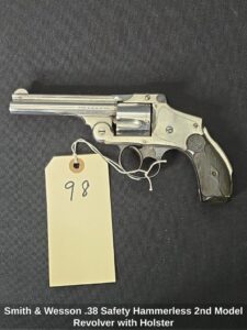 Smith-Wesson-.-Safety-Hammerless-second-Model-Revolver-with-Holster