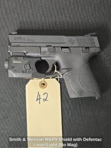 Smith-Wesson-MP-Shield-with-Defentac-Laser-or-Light-No-Mag