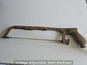 Vintage-Adjustable-Steel-Hacksaw