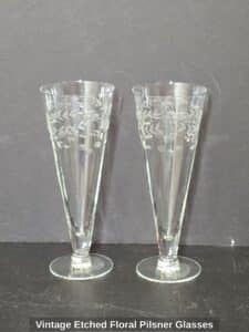 Vintage-Etched-Floral-Pilsner-Glasses