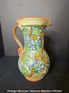 Vintage-Mexican-Talavera-Majolica-Pitcher