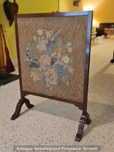 Antique-Needlepoint-Fireplace-Screen