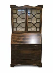 Chippendale-Style-Mahogany-Secretary-Desk-with-Hutch