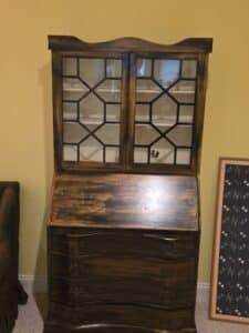 Chippendale-Style-Mahogany-Secretary-Desk-with-Hutch-second-image