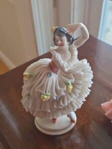Dresden-Porcelain-Ballerina-Figurine-Volkstedt-Mark-Made-in-Germany