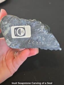 Inuit-Soapstone-Carving-of-a-Seal-second-image