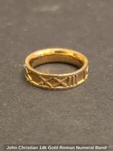 John-Christian-k-Gold-Roman-Numeral-Band