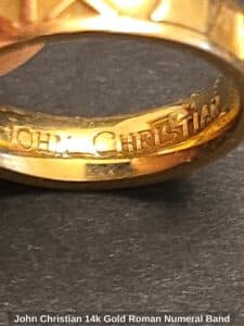 John-Christian-k-Gold-Roman-Numeral-Band-sixth-image