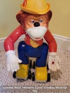 Linemar-Marx-Western-Cycle-Cowboy-Wind-Up-Toy