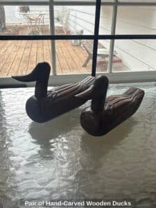 Pair-of-Hand-Carved-Wooden-Ducks