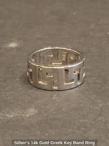 Silbers-k-Gold-Greek-Key-Band-Ring