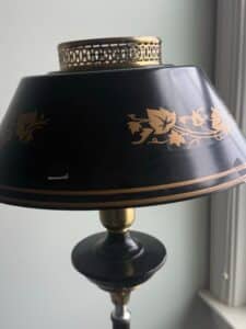 Vintage-Black-and-Gold-Toleware-Floor-Lamp-third-image
