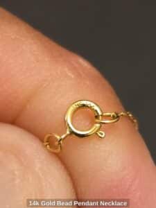 k-Gold-Bead-Pendant-Necklace-second-image