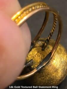 k-Gold-Textured-Ball-Statement-Ring-fourth-image