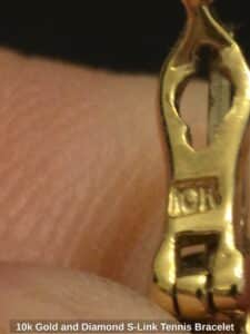 k-Gold-and-Diamond-S-Link-Tennis-Bracelet-third-image